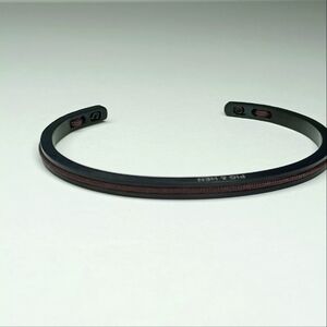 Pig & Hen Navarch Cuff Bracelet 4mm in Black/Brown
